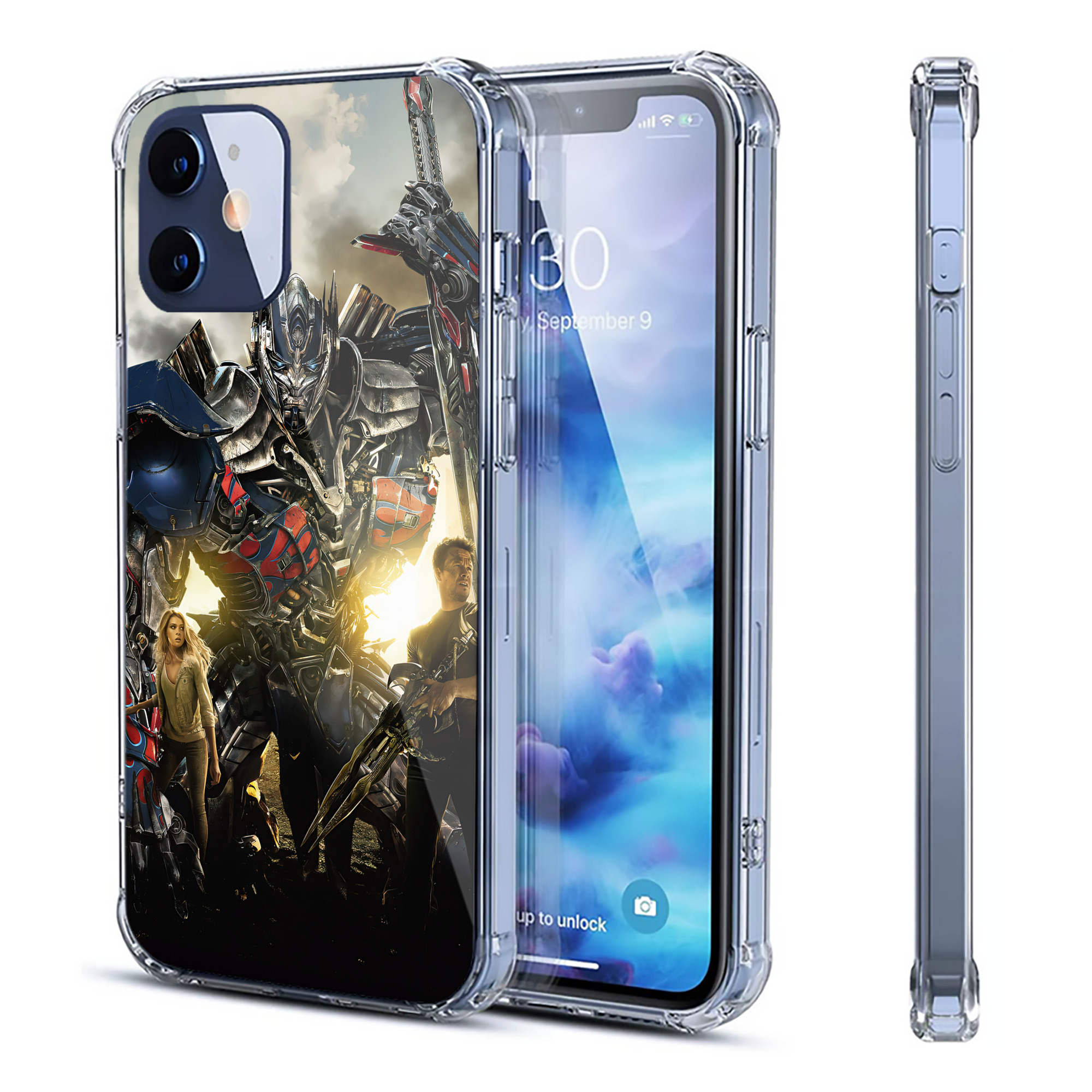 （画像用） Transformers トランスフォーマー 【iPhone 12シリーズ対応】透明スマホケース（クリアソフトケース）